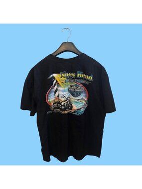 Harley Davidson Nags Head Lighthouse Shirt Black Size L- Group A